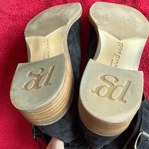 Paul Green black suede boots size 42 - Picture 3 of 4